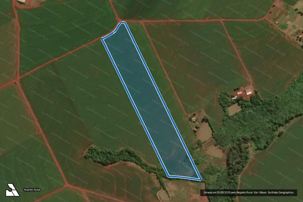 Imagem de satélite de LOTES RURAIS N°S 120, 121 E 122/REM - Parcela 1 em Assis Chateaubriand - PR