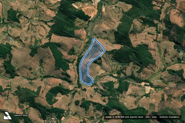 Imagem de satélite de Boa Sorte - Parcela 1 em Abre Campo - MG