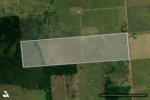 Imagem de satélite de LOTE Nº 13 GLEBA 17 P.F GUAJARA MIRIM GLEBA SIDNEY GIRÃO - Parte 1 em Nova Mamoré - RO