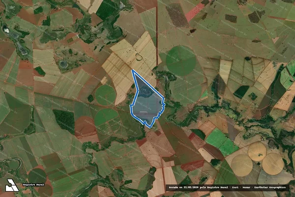 Imagem de satélite de Fazenda Passa Três  - Parcela 1 em Araporã - MG