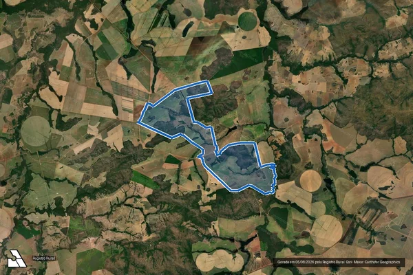 Imagem de satélite de FAZENDA PORTEIRINHA  - PARTE 02 DA FAZENDA PORTERINHA em Vila Propício - GO