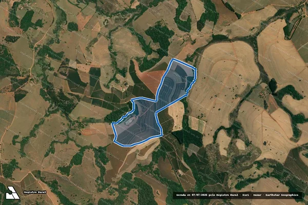 Imagem de satélite de Fazenda São Manuel - Fazenda São Manuel ll em Serrania - MG