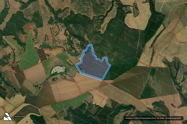 Imagem de satélite de SÍTIO SÃO FRANCISCO DE ASSIS - Parte 1 em Altinópolis - SP