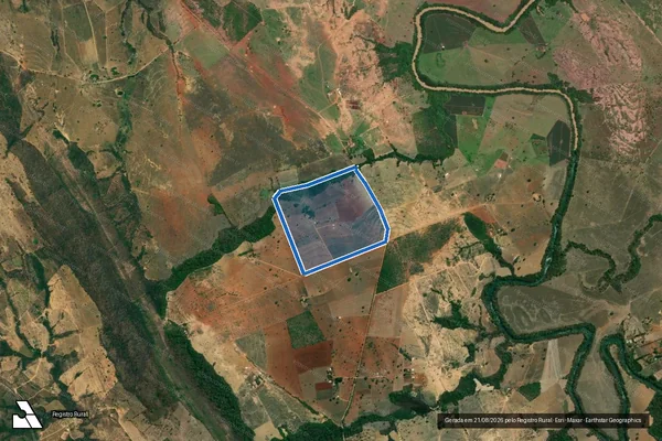Imagem de satélite de FAZENDA TABOCAS ou  RIACHO DAS PEDRAS _GLEBA 11 - 001 em Unaí - MG