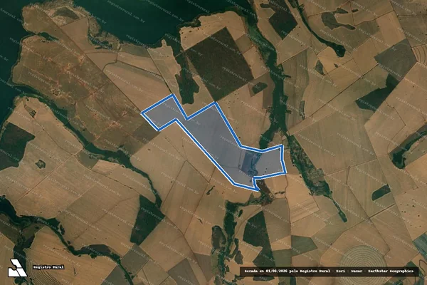 Imagem de satélite de FAZENDA BELA VISTA - Parte 1 em Capinópolis - MG