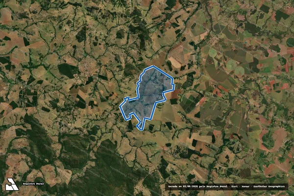 Imagem de satélite de FAZENDA PALMEIRAS - Parte 1 em Campestre de Goiás - GO