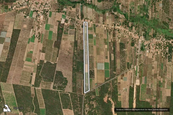 Imagem de satélite de SITIO JUREMA SUL ? LOTE 00651 - Parte 1 em Ibiapina - CE