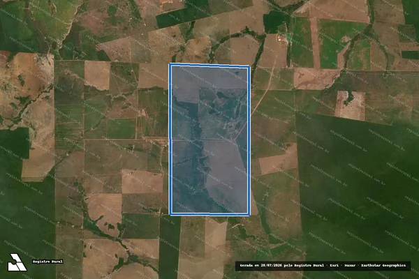 Imagem de satélite de Fazenda Itamaraca - Desmembrada em Vila Rica - MT