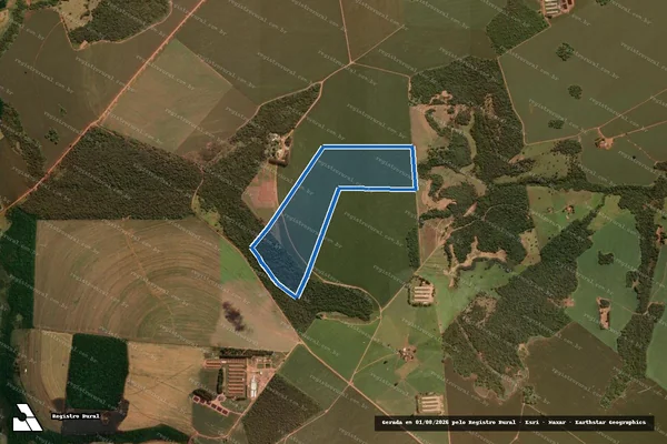Imagem de satélite de FAZENDA COQUEIROS DO RIO DOCE ? PARTE 3 - MATRICULA 32.204 PARTE 3 em Rio Verde - GO