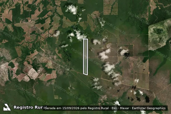 Imagem de satélite de SITIO MUTUM, LOTE 07, PARTE DO LOTE 132, SETOR URUCUMACUÃ – GL. CORUMBIARA