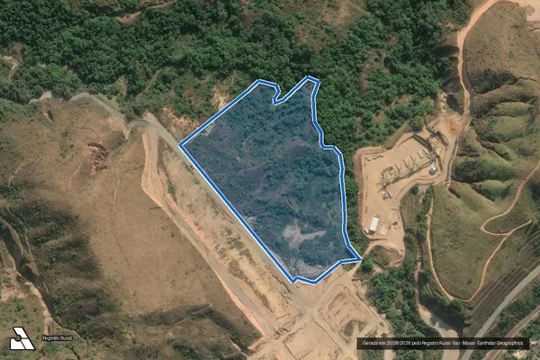 Imagem de satélite de Horto Baratinha-Mapa_Gleba A12-1  Parte 4 - Parte 1 em Coronel Fabriciano - MG
