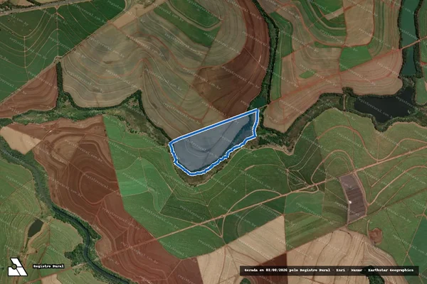 Imagem de satélite de FAZENDA SÃO JOSÉ DAS FURNAS ? MATÃO - GLEBA 4 em Ourinhos - SP