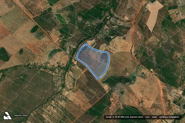 Imagem de satélite de FAZENDA ITIQUIRA - GLEBA A1-B - Parcela 1 em Formosa - GO