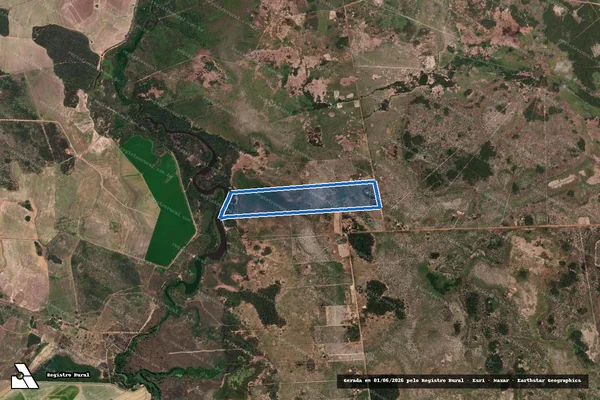 Imagem de satélite de PA FAZENDA  ALEGRE ? LOTE 113 - PARTE I em Flores de Goiás - GO