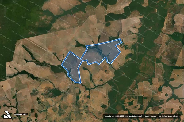Imagem de satélite de Fazenda Atlas - Parte 1 em Gaúcha do Norte - MT