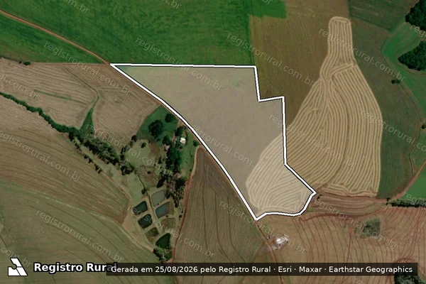 Imagem de satélite de Parte do Lote 35 - Gleba 01 - Chapecozinho II - Matrícula 20.822 em Xanxerê - SC