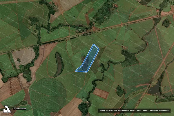 Imagem de satélite de FAZENDA SANTO ANTÔNIO em Santa Cruz das Palmeiras - SP