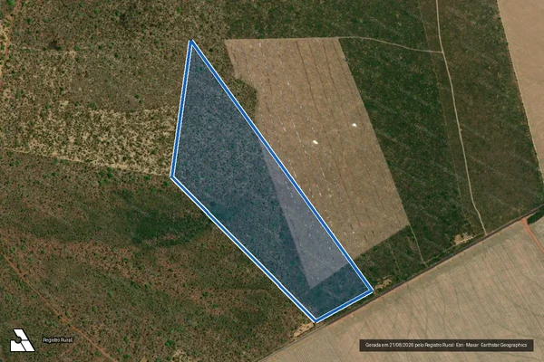 Imagem de satélite de FAZENDA BACABA CHAPADA DA NATUREZA - Parcela 003 em São Domingos do Azeitão - MA