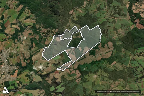 Imagem de satélite de Fazenda Usina Rio Espinilho - Monte Carlo em Monte Carlo - SC