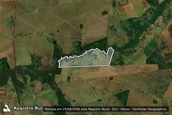 Imagem de satélite de SÍTIO TAMBURI - Parcela 1 em Terenos - MS