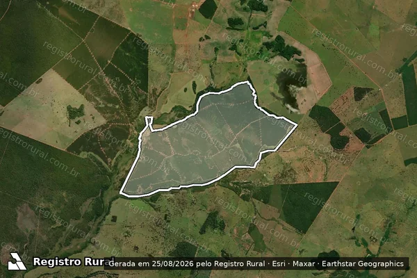 Imagem de satélite de Fazenda Taboca - Parte 11 - Remanescente em Santa Rita do Pardo - MS