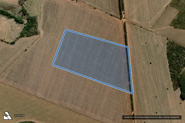 Imagem de satélite de FAZENDA SANTA BÁRBARA lugar denominado BASTARDO - GLEBA 11 - 001 em Orizona - GO