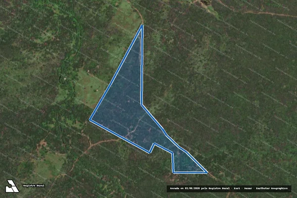 Imagem de satélite de PROJETO DE ASSENTAMENTO PASSAGEM DO JUAZEIRO - ÁREA COLETIVA 10 - Parte 1 em Lagoa de Velhos - RN