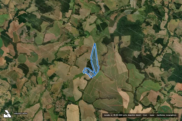 Imagem de satélite de Fazenda Córrego do Burro - Parte 3 em Mococa - SP