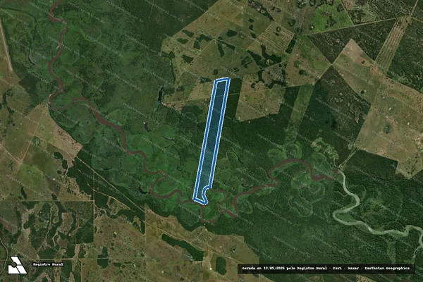 Imagem de satélite de Fazenda Capão do Acurí - Parcela 1 em Cáceres - MT