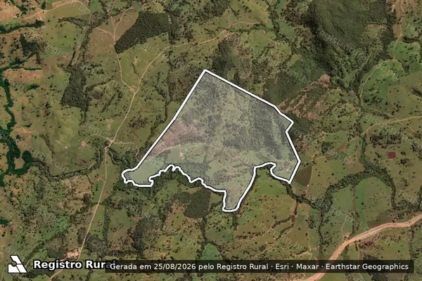 Imagem de satélite de FAZENDA OLHOS D'ÁGUA E TREME-TREME em Morro Agudo de Goiás - GO