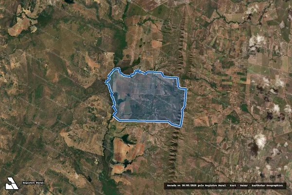 Imagem de satélite de FAZENDA INHUMAS em Flores de Goiás - GO