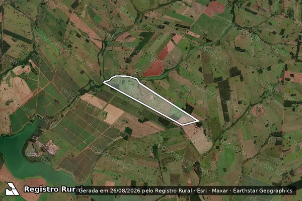 Imagem de satélite de FAZENDA VOLTA GRANDE - FAZENDA VOLTA GRANDE em Três Fronteiras - SP