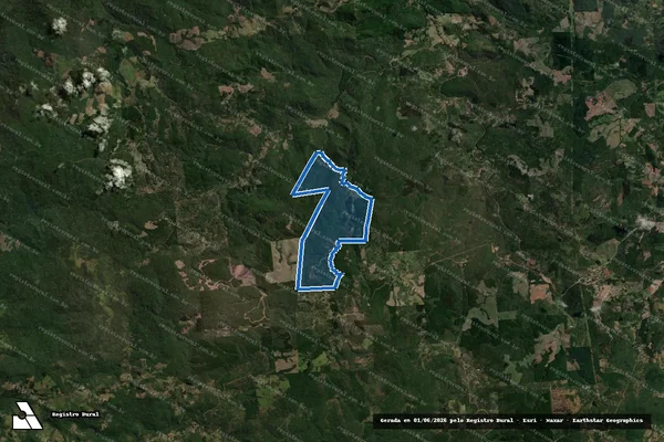 Imagem de satélite de Fazenda Lageado Bonito - Única em Bituruna - PR