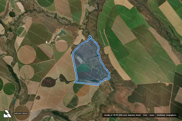 Imagem de satélite de FAZENDA RIO CLARO - Única em Uberaba - MG