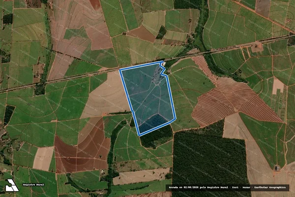 Imagem de satélite de Sitio Barro Preto  - GLEBA A em Tabatinga - SP