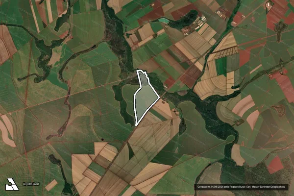 Imagem de satélite de Fazenda Água Branca - Gleba B em Barrinha - SP