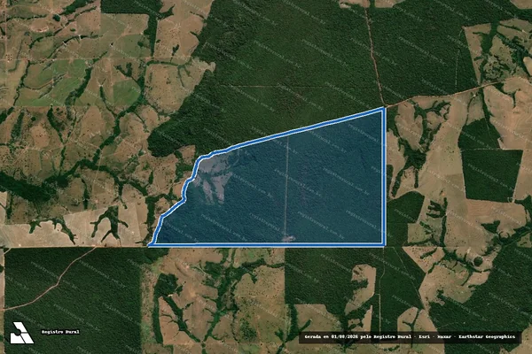 Imagem de satélite de Fazenda São Domingos, Lote 96U, Linha 105, Setor 06, Gleba Corumbiara - Parte B em Chupinguaia - RO