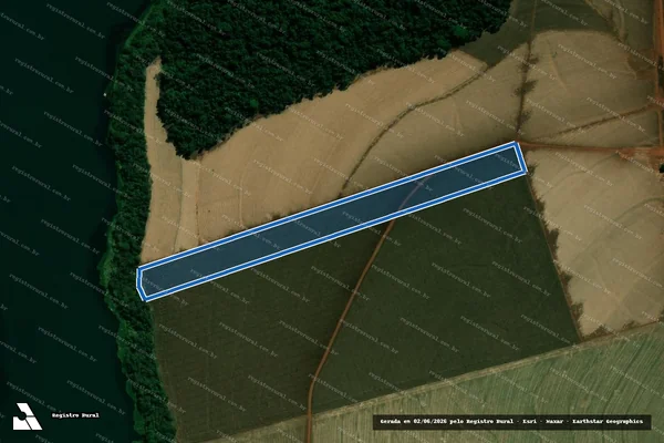 Imagem de satélite de Fazenda Santa Helena, Gleba 3 - Parte A em Cambará - PR