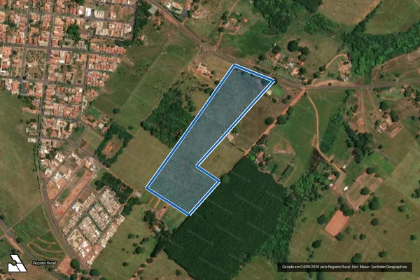 Imagem de satélite de CHACARA SANTA ANA - Parte 1 em Meridiano - SP