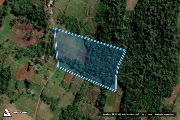 Imagem de satélite de LOTE RURAL N° 73, DA 5 SECÇÃO PARDO. - PARTE 02 em Palmitinho - RS