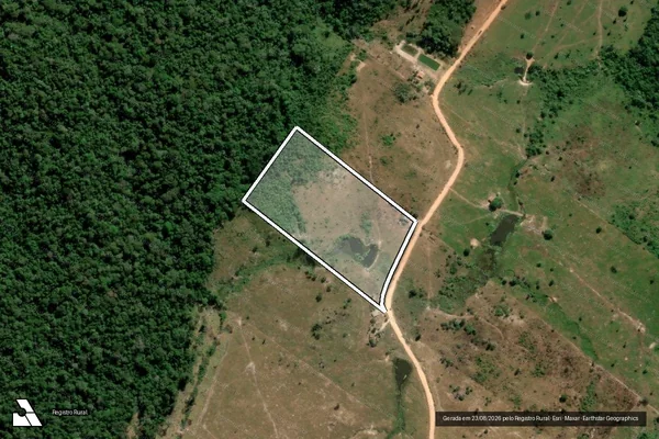 Imagem de satélite de LOTE RURAL Nº. 59, GL 01, P. A. EMBURANA - Parte 1 em Espigão D'Oeste - RO