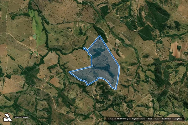 Imagem de satélite de FAZENDA SANTA AMÉLIA - GLEBA 2 em Araújos - MG