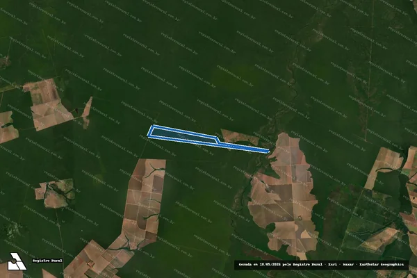 Imagem de satélite de FAZENDA SÃO JUDAS TADEU - FAZENDA PERUÍBE em Nova Ubiratã - MT