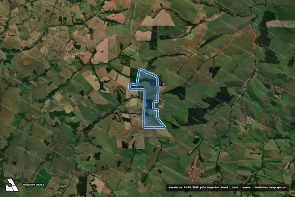Imagem de satélite de FAZENDA MARAGOGIPE - GLEBA B em Jaguapitã - PR