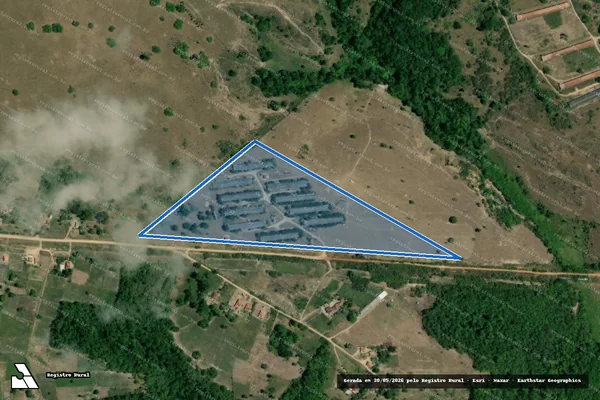 Imagem de satélite de FAZENDA CARACONHA - Gleba ? Galpões em Cachoeira - BA
