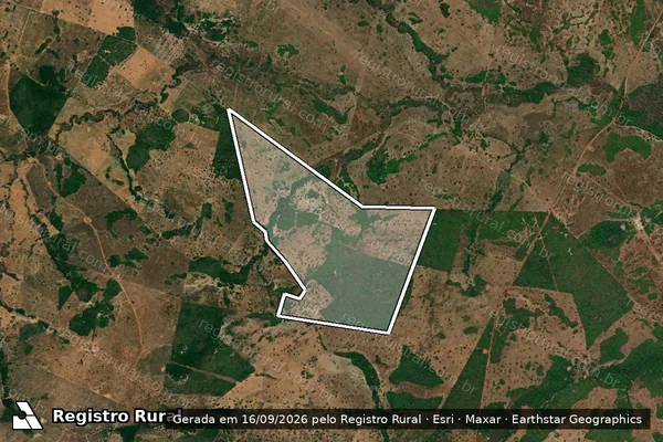 Imagem de satélite de Fazenda Santa Maria - Lote 05 Remanescente, loteamento Três Barreiras, 2ª Etapa, Fl. B - Gleba 01 em Araguaçu - TO
