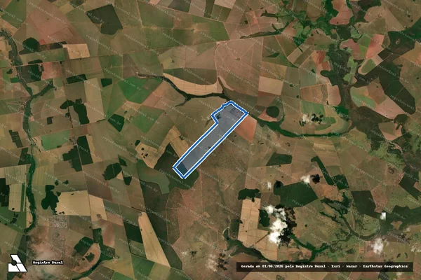 Imagem de satélite de Fazenda Chapadão - Área Desmembrada em Chapadão do Sul - MS
