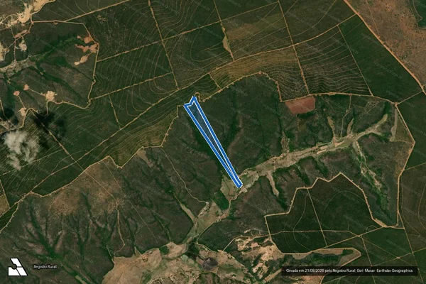 Imagem de satélite de Fazenda Mato Escuro  - Parte 1 em Vargem Grande do Rio Pardo - MG