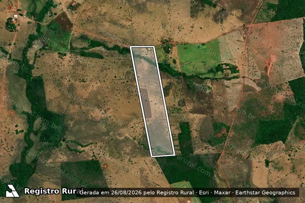 Imagem de satélite de FAZENDA SANTA INÊS - Parte 1 em São Pedro dos Crentes - MA