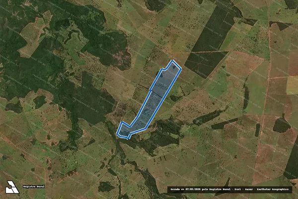 Imagem de satélite de Fazenda Rancho Alegre - Desmembrada 06 em Camapuã - MS
